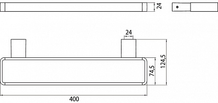 Полотенцедержатель вертикальный Loft Emco арт. 0550 001 40