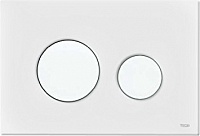 Кнопка смыва, кнопка белая/стекло на выбор TECE Modular арт. 9240663