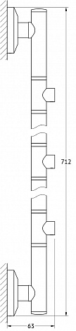 Штанга для 3-х аксессуаров 71 см FBS Standard STA 078