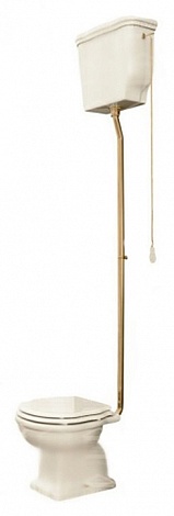 Механизм для высокого бачка, с трубой и цепочкой для смыва, бронза ArtCeram Hermitage HEA006 72