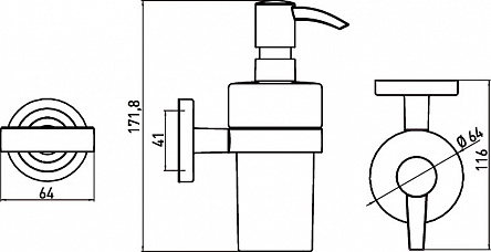 Дозатор для жидкого мыла Polo Emco арт. 0721 001 01