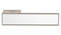 Дверная ручка Tupai BIG LINE Vario арт. 3084 RE никель/белый глянец