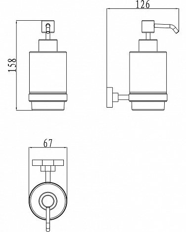 Дозатор жидкого мыла Ravak Chrome CR 231.00 арт. X07P223