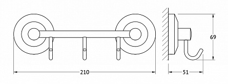 Крючок 20 см FBS Standard арт. STA 024