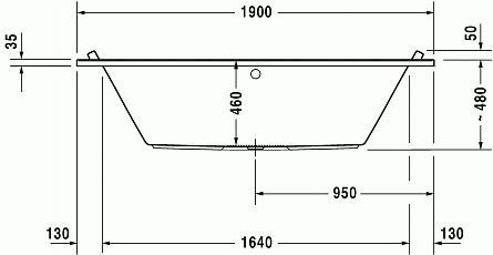 Акриловая ванна Duravit Starck 190x90 см арт. 700340