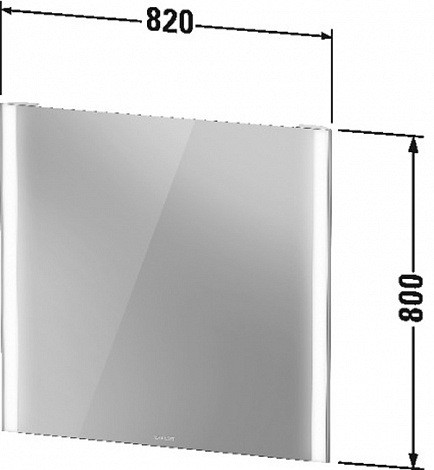 Зеркало с подсветкой 80 см Duravit XViu арт. XV70320B2B2