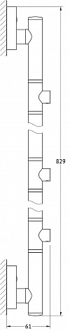 Штанга для 3-х аксессуаров 82 см FBS Ellea ELL 075